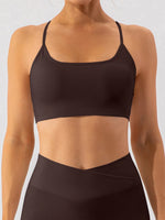 Spaghetti Strap Active Bra - Ladyez