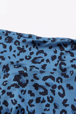 Leopard Print Wide Waistband Leggings - Ladyez