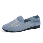 Mesh Breathable Slip-On Loafers with Perforated Design