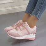 Lace Up Wedge Sneakers