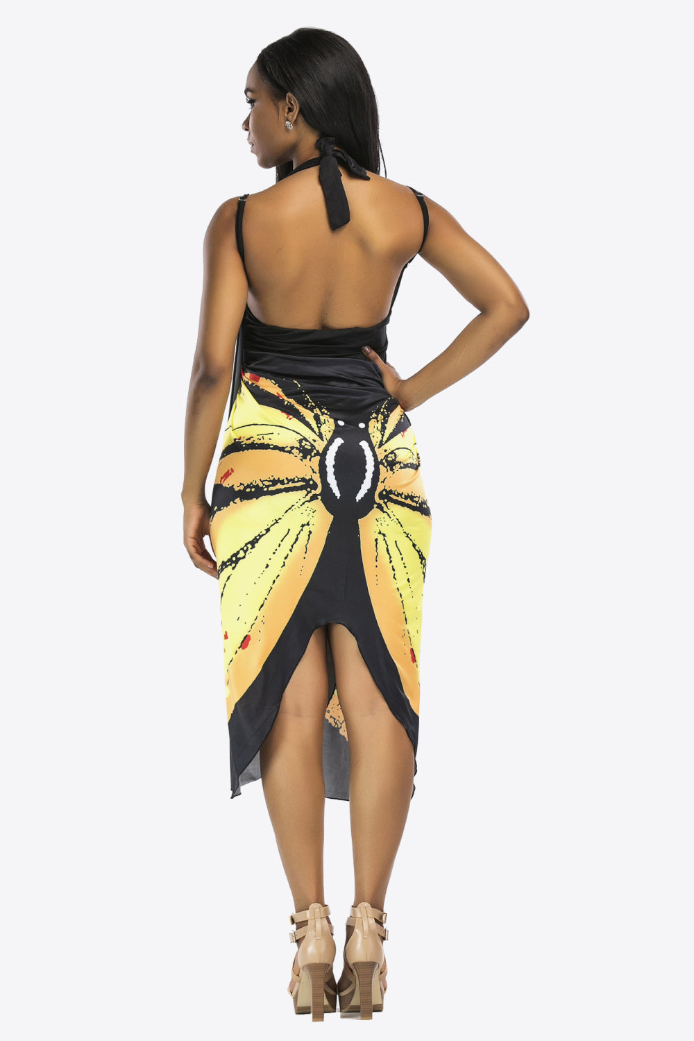 Butterfly Spaghetti Strap Cover Up - Ladyez