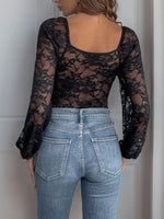 Lace Long Sleeve Bodysuit
