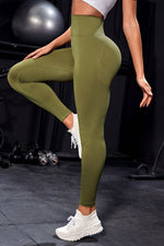 Wide Waistband Sports Leggings - Ladyez
