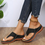 Casual Hollow-Out Thong Sandals