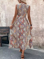 Paisley Print Sleeveless Romper