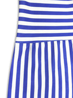 Casual Striped Tiered Ruffle Tank Dress