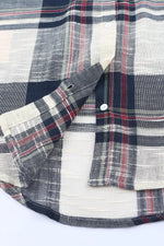 Plaid Button-Down Long Sleeve Shirt