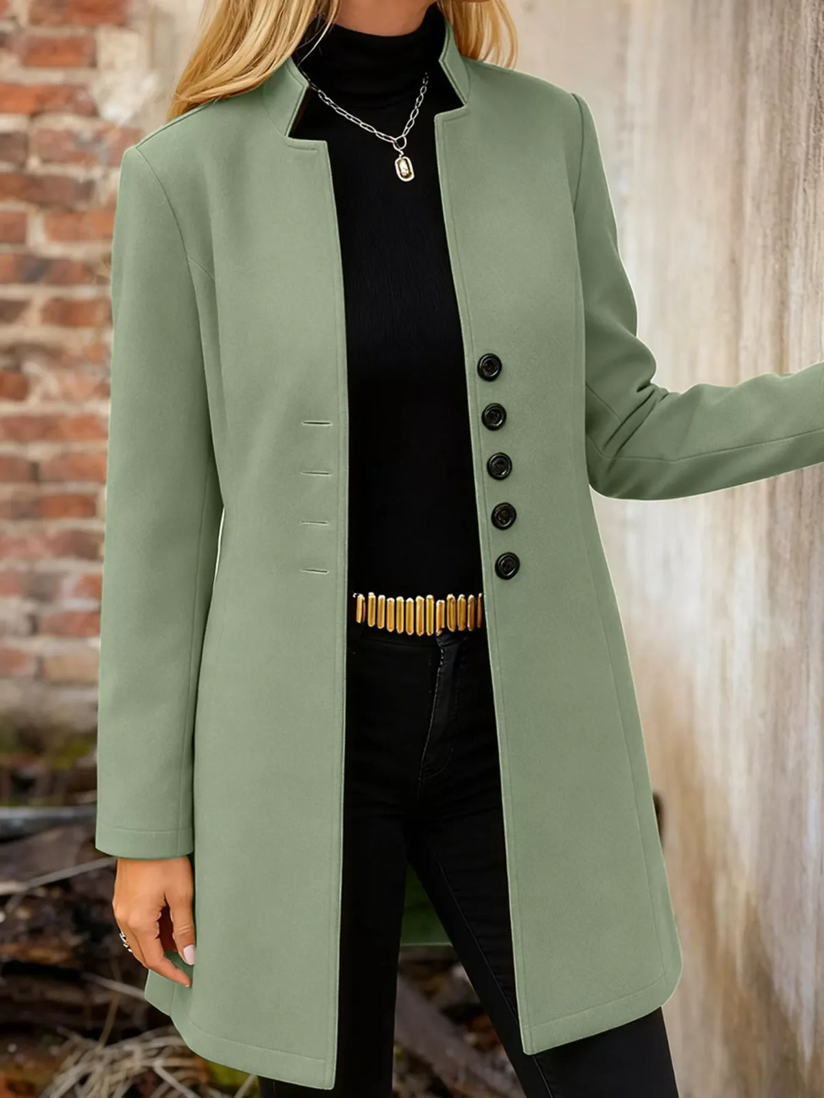 Button-Down Longline Outerwear