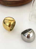 2-Piece Stainless Steel Bubble Statement Ring - Ladyez
