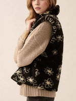 Zip Up Vest Coat with Pockets
