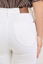 Judy Blue High Waist Extended Waistband Capri Pants with Spade Pockets