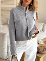 Button-Down Knit Cardigan