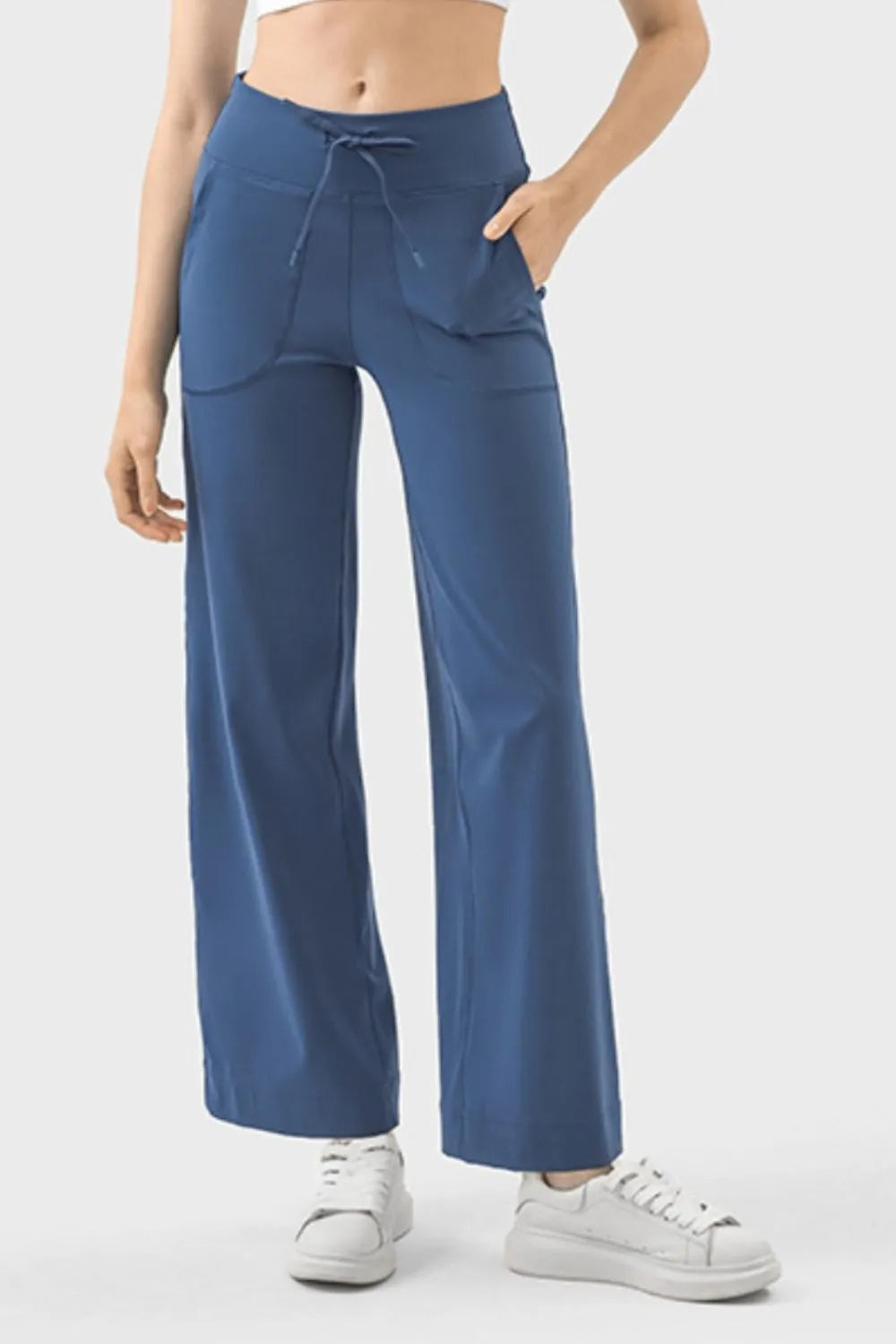 Millennia Drawstring Active Pants with Pockets - Ladyez