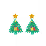Acrylic Christmas Tree Earrings