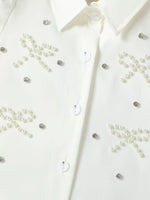 Children's Bow-Embellished Top & Pleated Skirt Set