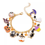 18K Gold-Plated Halloween Charm Bracelet