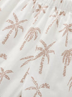 Children's Tropical Palm Print Tee and Shorts Set