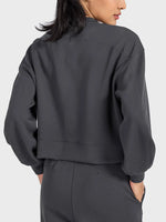 Millennia Round Neck Drop Shoulder Sports Top - Ladyez