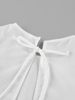 Ruffle Trim Long Sleeve Blouse