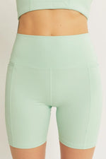 Love Tree High Waist Seam Detail Active Shorts - Ladyez