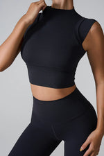 Mock Neck Active Tank - Ladyez