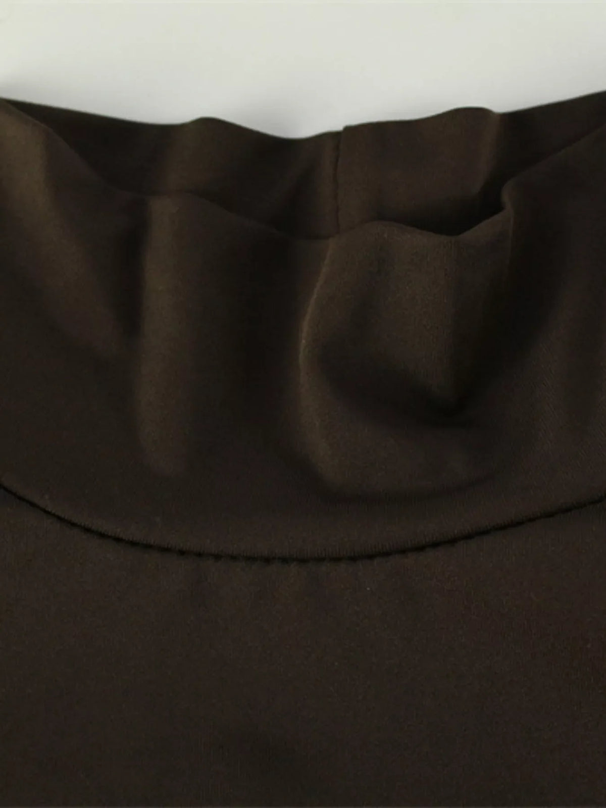Turtleneck Long Sleeve Tie Waist Maxi Dress