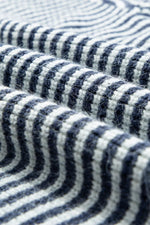 Striped Lantern Sleeve Drop Shoulder Cozy Sweater