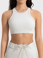 Millennia Wide Strap Cropped Sport Tank - Ladyez