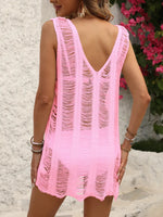 V-Neck Sleeveless Cover-Up - Ladyez