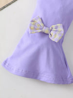 Children's Gingham Smocked Top and Bow Pants Set
