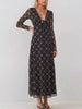 Tie Front Plaid Long Sleeve Dress