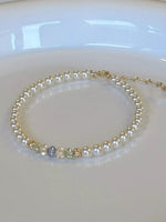 18K Gold-Plated Pearl Bracelet