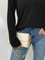 Collared Neck Long Sleeve T-Shirt