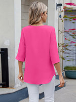 Round Neck Half Sleeve Blouse