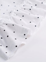Children's Polka Dot Ruffle Hem Polo Dress