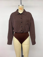 Striped Button-Up Bodysuit
