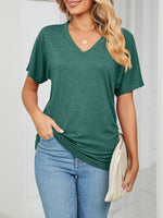 Casual V-Neck Short Sleeve T-Shirt