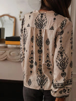 Vintage Print Long Sleeve Shirt