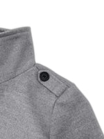 Button-Down Longline Coat with Belt