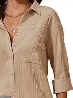 Textured Button-Down Shirt