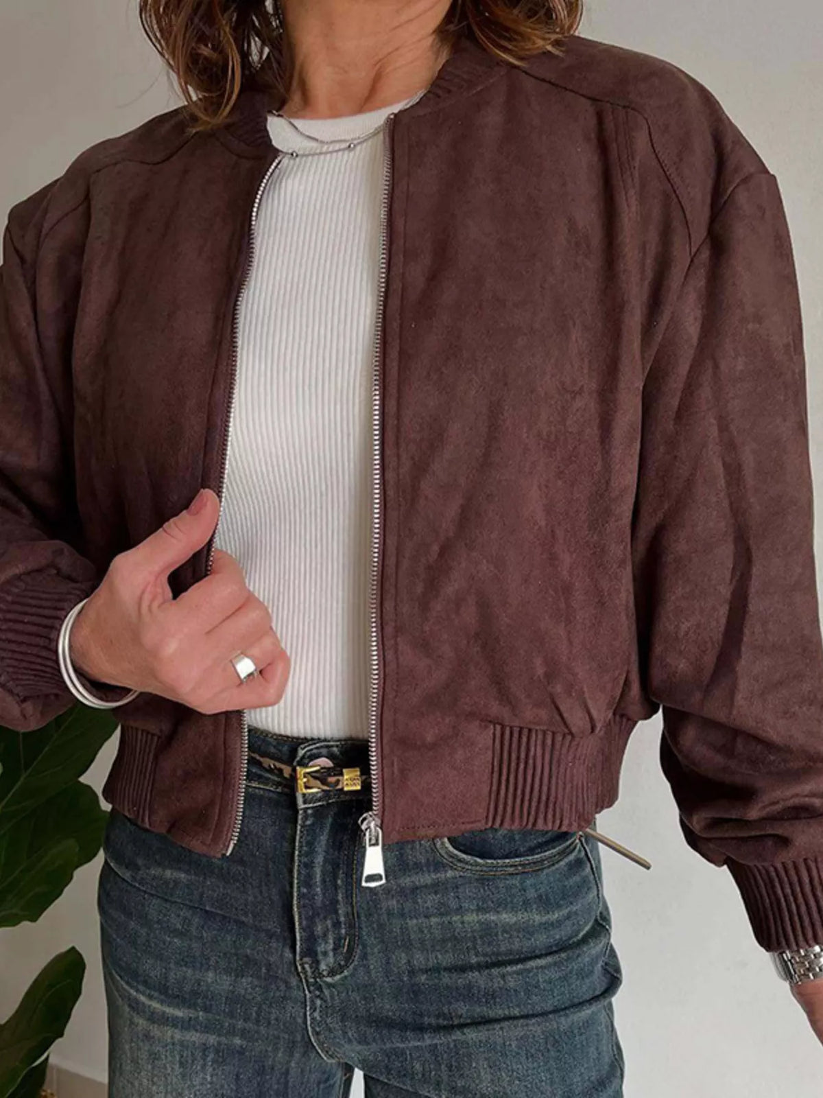 Zip Up Long Sleeve Jacket