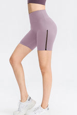Wide Waistband Sports Shorts - Ladyez