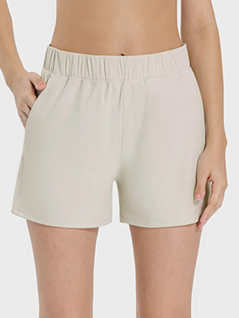 Millennia Elastic Waist Active Shorts - Ladyez