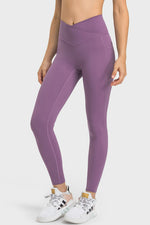 Millennia V-Waist Yoga Leggings with Pockets - Ladyez