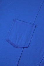 Patched Pocket Exposed Seam Oversize T-shirt