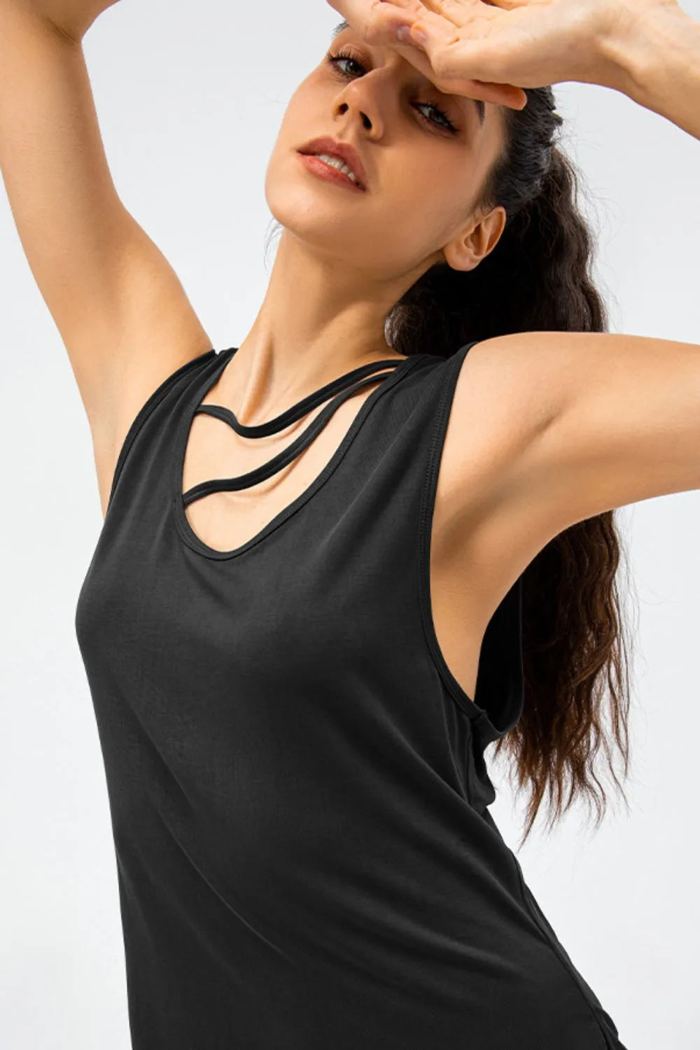 Cutout Reversible Active Tank - Ladyez