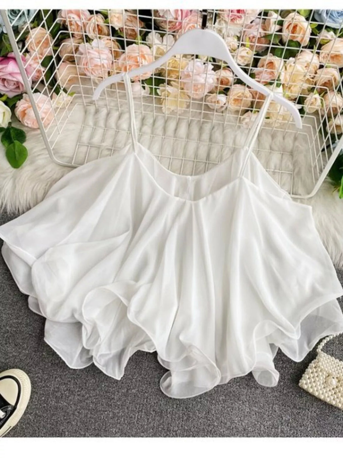 Ruffled Flowy Cami