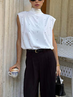 Polka Dot High Neck Tank