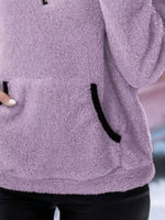 Full Size Cozy Fleece Quarter Zip Long Sleeve Sweatshirt Plus Size