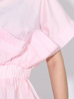 Ruffle Peplum Button-Down Shirt